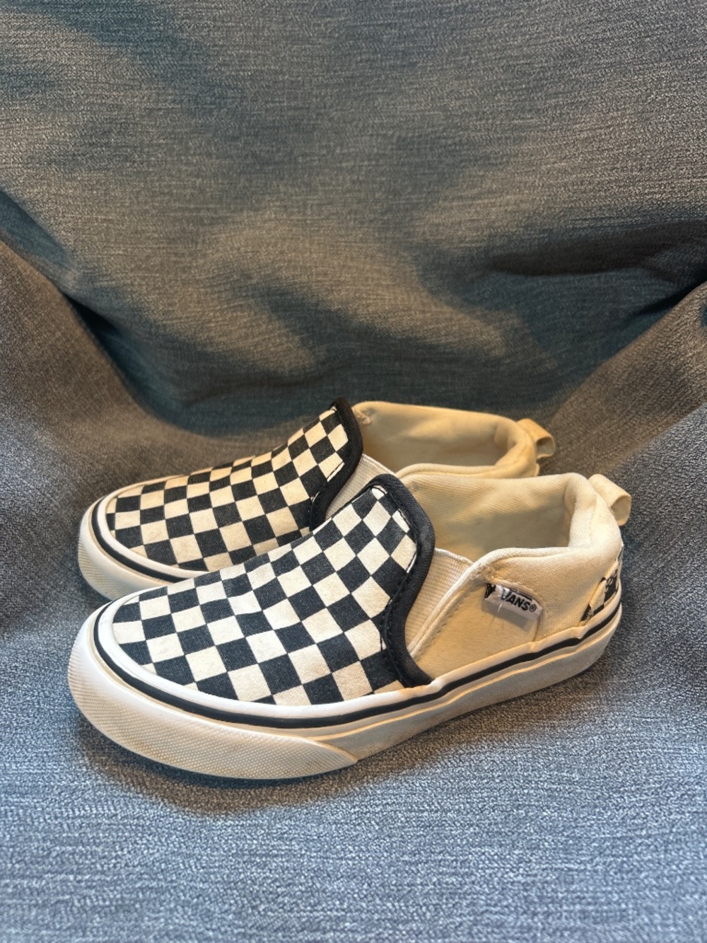 vans slip on checker off the wall youth - Picture 2 of 3